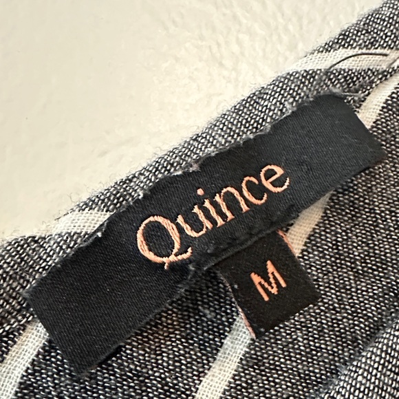 Quince Grey and White Sleeveless Dress - Picture 2 of 3